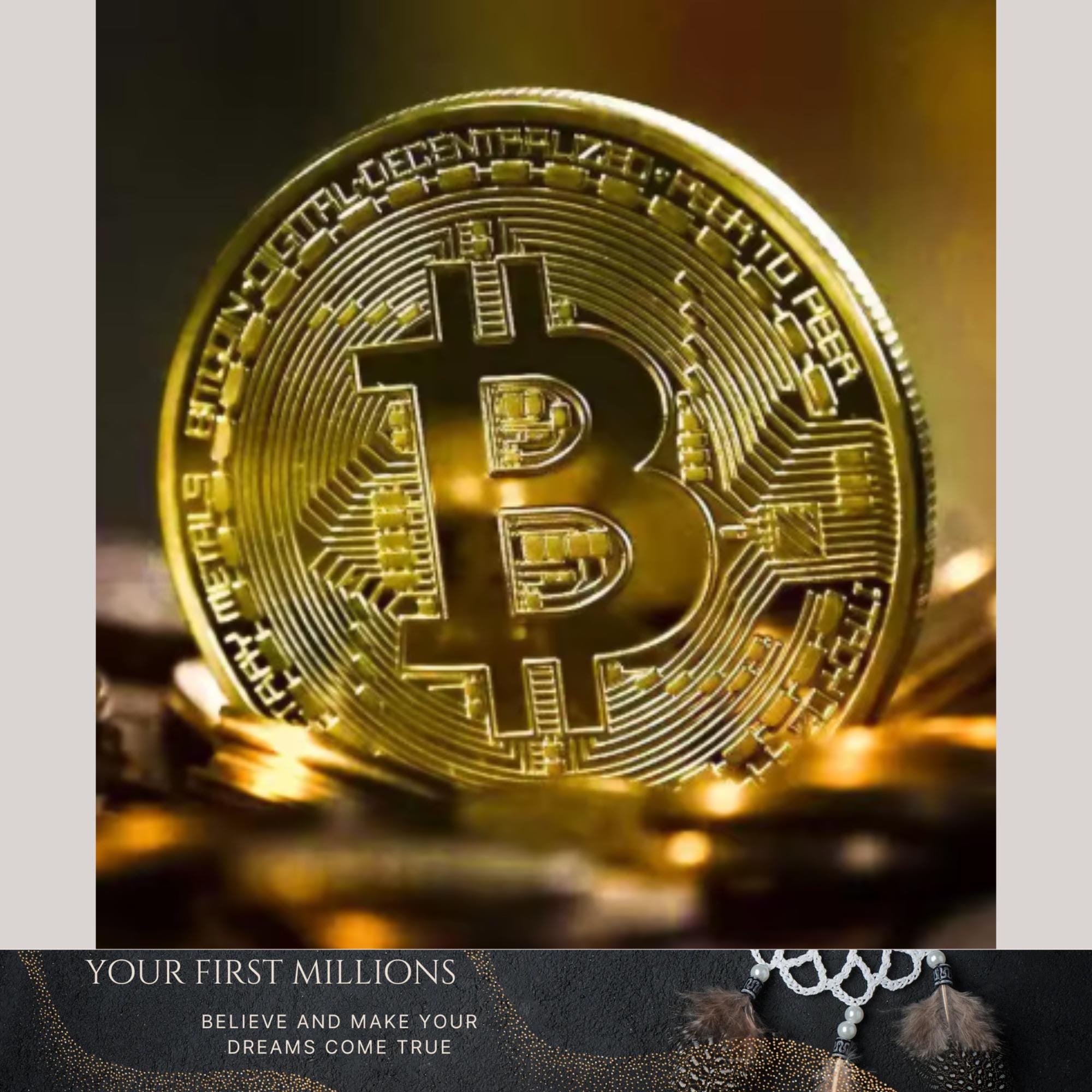 Bitcoin Collectible Coin, Physical BTC Casascius Metal Commemorative,gold  Plated Art Gift Your First Millions - Etsy