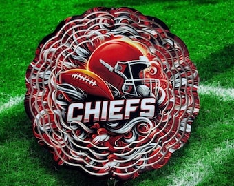 CHIEFS Wind Spinner 8 inch or 10 inch * Finished Product not file*