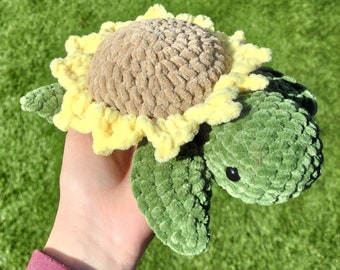 Girasol Tortuga Ganchillo Peluche Amigurumi Relleno Animal