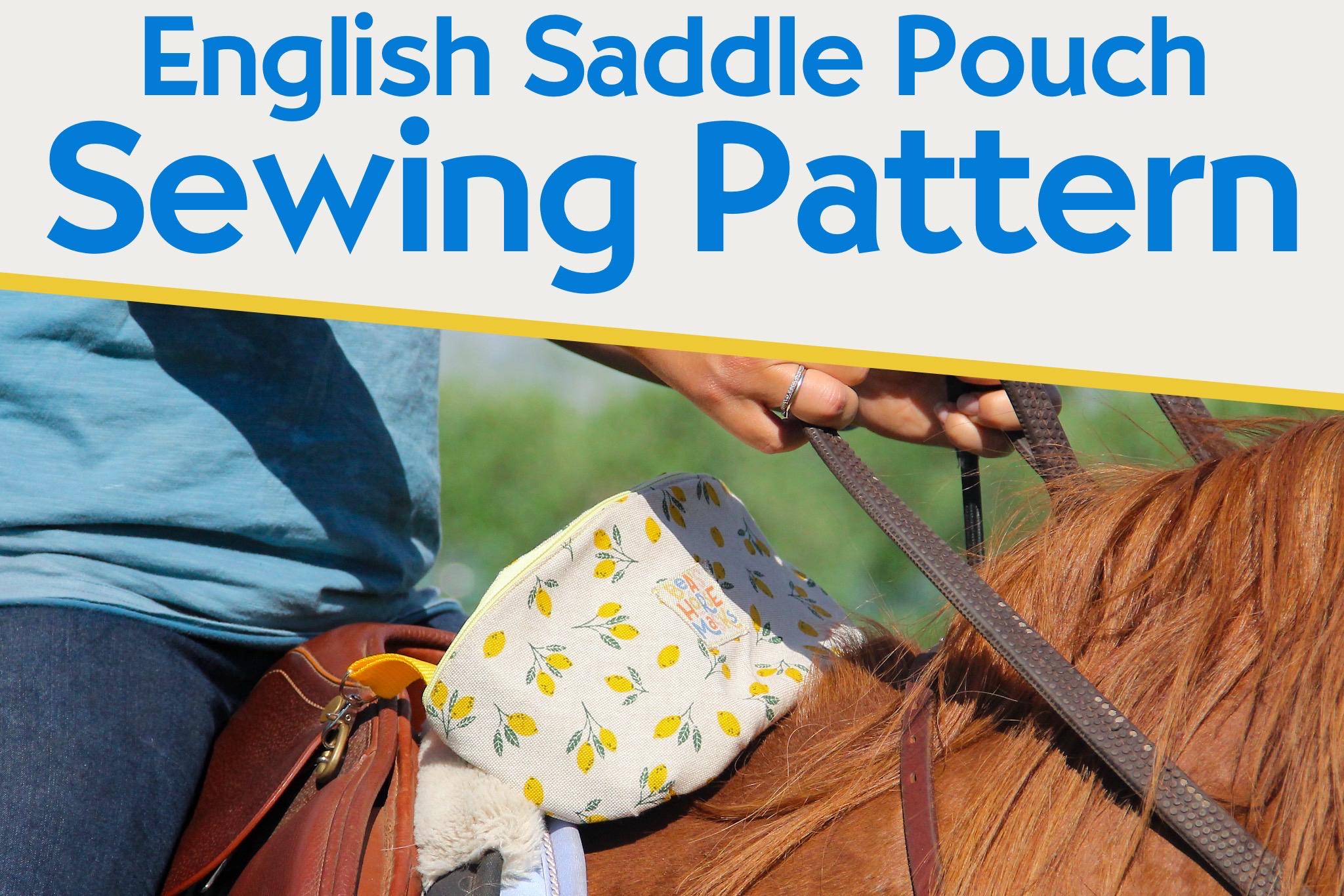 English Saddle Pouch Sewing Pattern + Step by Step Tutorial