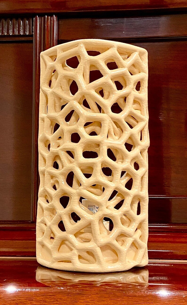 Lampada stampata in 3D Design Voronoi Paralume ramificato immagine 2