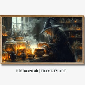 Witch Frame TV Art, Halloween Instant Digital Download, Witchy Decor, Spooky Season Frame TV Art, Witchy TV Art, Fall Samsung Frame Tv Art