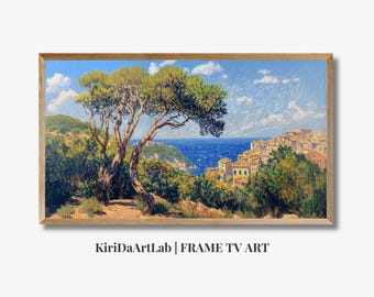 Claude Monet Samsung Frame TV Art, dipinto di paesaggio impressionista, Summer Frame TV Art dipinto botanico, download digitale, Spring TV Art