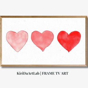 Samsung Frame Tv Art Valentine, Pale Hearts Love Digital Art For Tv, Valentines Day, Hearts Frame Tv Art, Instant Download, Lg Frame Tv