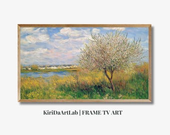 Vintage Spring Meadow Frame TV Art, Samsung Frame Tv Art, Spring Field Frame Tv Art, Antique Summer Tv Art, Spring Tv Decor