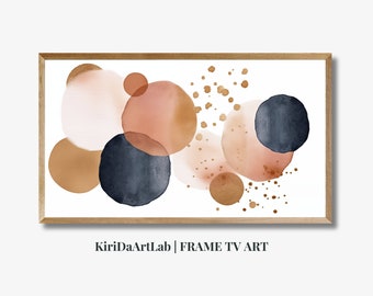 Samsung Frame TV Art Summer, Century Modern Shape Art, Abstract TV Art, Instant Download, TV Wallpaper, Digital Tv Art, Digital Download