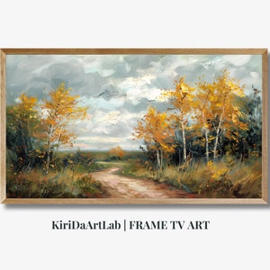 Samsung Frame TV Art, Autumn Landscape TV Art, Fall Foliage Digital Art, Seasonal Digital Download, Autumn Trees Samsung Smart TV Art