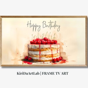 Samsung Art TV Birthday Party, Samsung Frame TV Art Birthday, Frame TV Art Happy Birthday, Digital Download, Birthday party decor, Pop art