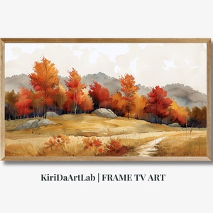 Samsung Frame TV Art Autumn, Autumn Trees Samsung Smart TV Art, Autumn Landscape TV Art, Fall Foliage Digital Art, Seasonal Digital Download