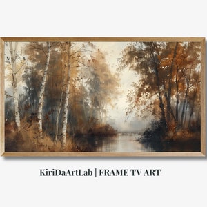 Samsung Frame TV Art Autumn, Fall Landscape TV Art, Fall Foliage Art, Seasonal Digital Download, Trees Samsung Smart TV Art, Vintage Fall