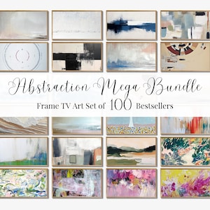 Samsung Frame TV Art Bundle Set of 100, Frame TV Art Textured Neutral Oil Painting Artwork, Modern Neutral Abstract Tv Art, Instant Download