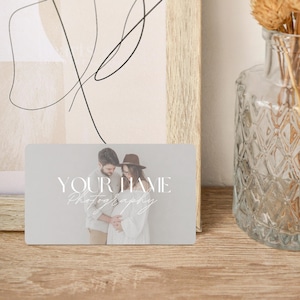 Business cards for photographers. Professional Etsy template for photography business cards.