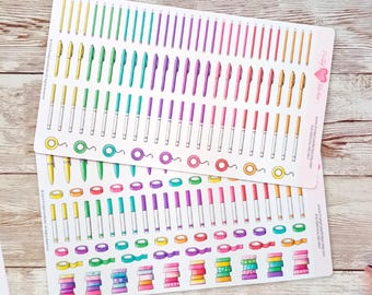 Hojas de pegatinas para bolígrafos y washi, pegatinas para lápices, pegatinas para rotuladores, cinta washi, set de pegatinas para planificación, bullet journaling, pegatinas para Happy Planner