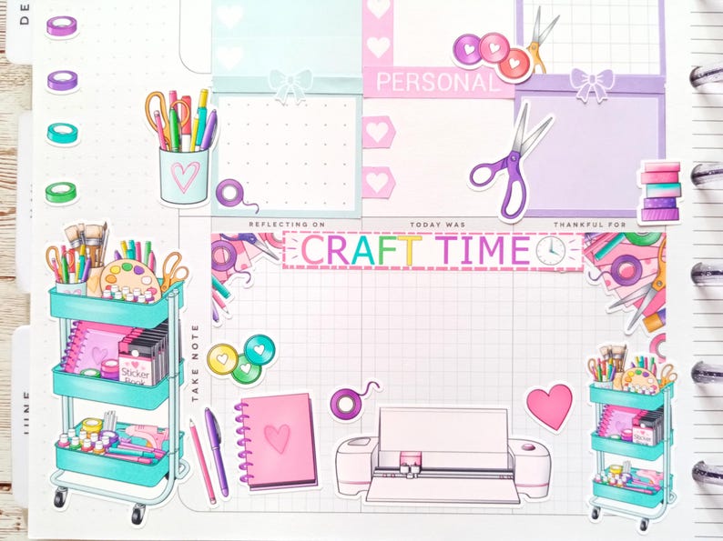 Craft Room Sticker Sheets Planner Craft Stickers Scrapbook Stickers ...