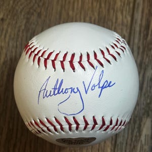 Anthony Vople Autographed New York Yankees Baseball COA
