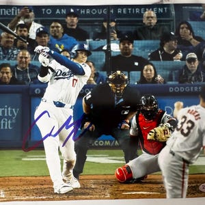 Shohei Ohtani Los Angeles Dodgers Autographed 8x10 Photo COA