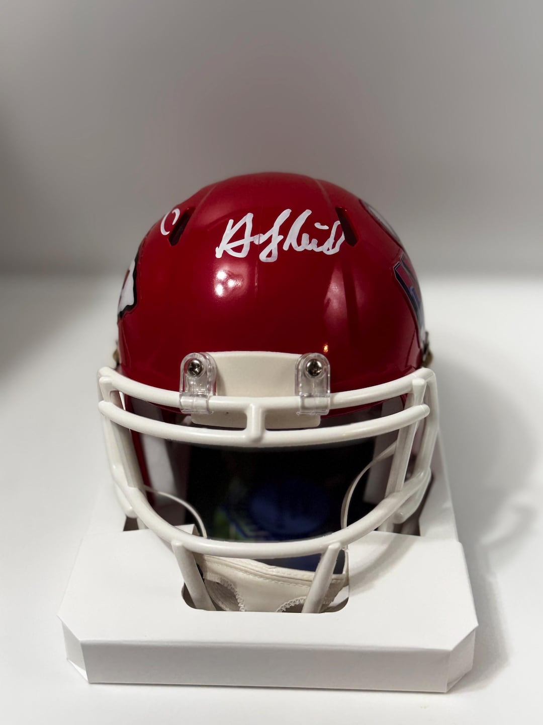 Patrick Mahomes & Andy Reid Autographed Super Bowl LVIII Riddell Mini ...