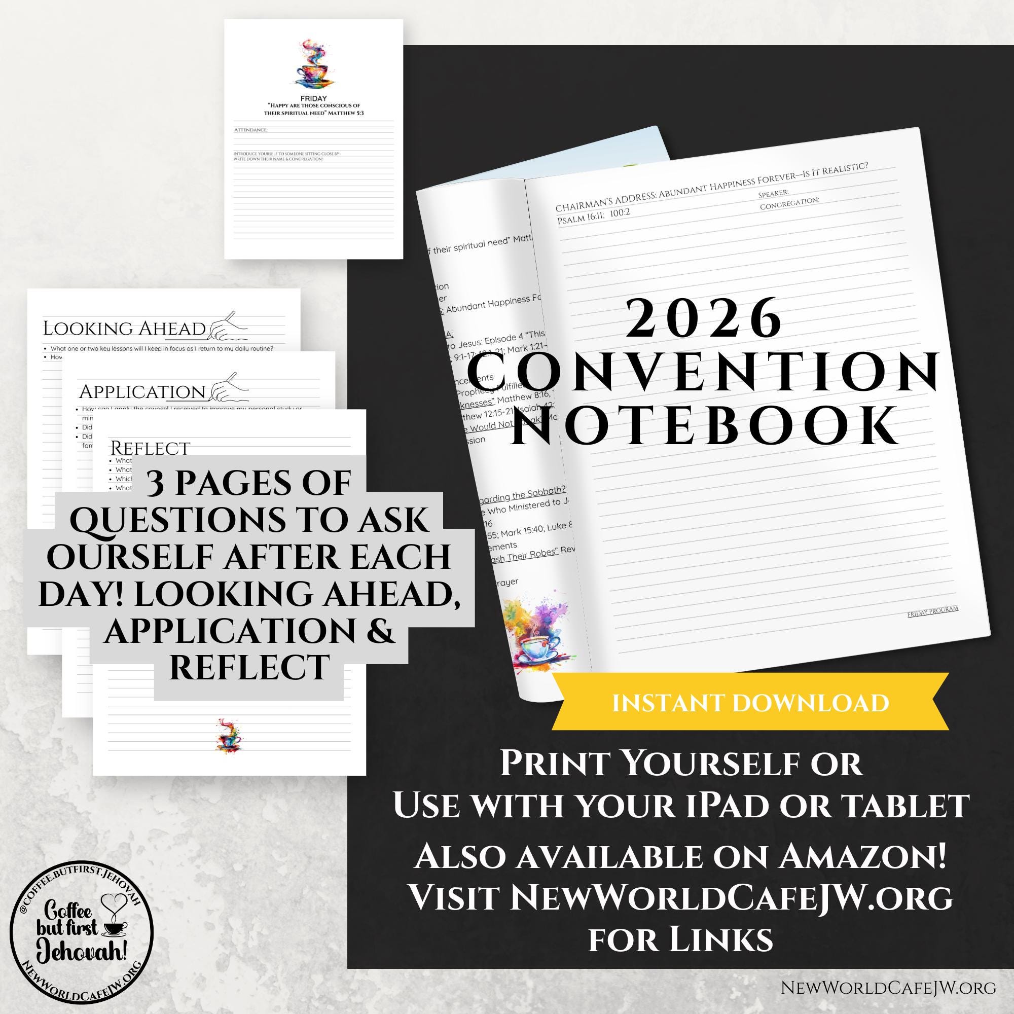 2026 JW Convention Notebook “eternal Happiness” | Jehovah’s Witnesses ...