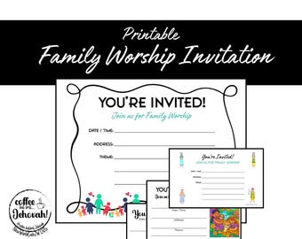 JW "You're Invited to Family Worship" Printable