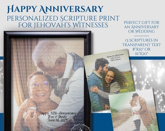 JW Personalized Scripture Photo Print – Anniversary Gift for Jehovah's Witnesses (Digital Download)