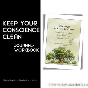JW Houd je geweten schoon Dagboek Werkboek Bijbelgebaseerde Zelfcontrole Digitale Download