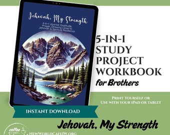 JW Jehovah My Strength 5-in-1 Spiritual Workbook Project for Brothers
