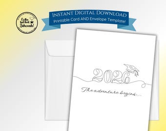 JW 2026 Graduation Card Printable-Instant Download