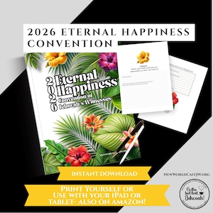 2026 Eternal Happiness Convention Notebook | Jehovah’s Witnesses Program Links, Reflection Pages
