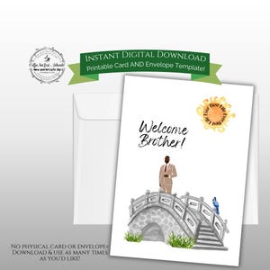 JW Taufe Glückwünsche Best Life Ever - Digital Download Druckbare Karte & Umschlag Vorlage