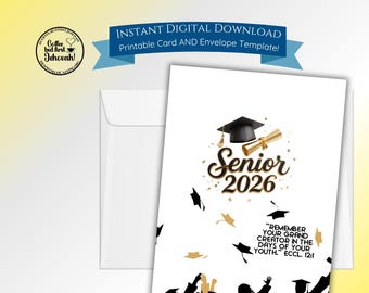 JW 2026 Graduation Card Printable-Instant Download