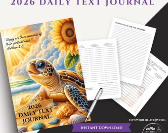 JW 2026 Daily Text Journal with Spiritual Resilience Study Project for Jehovah's Witnesses