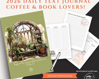 JW 2026 Daily Text Journal with Spiritual Resilience Study Project, Prayer and Gratitude Journal