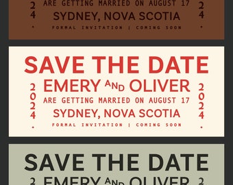 A10 Save The Date - Old Sign Series