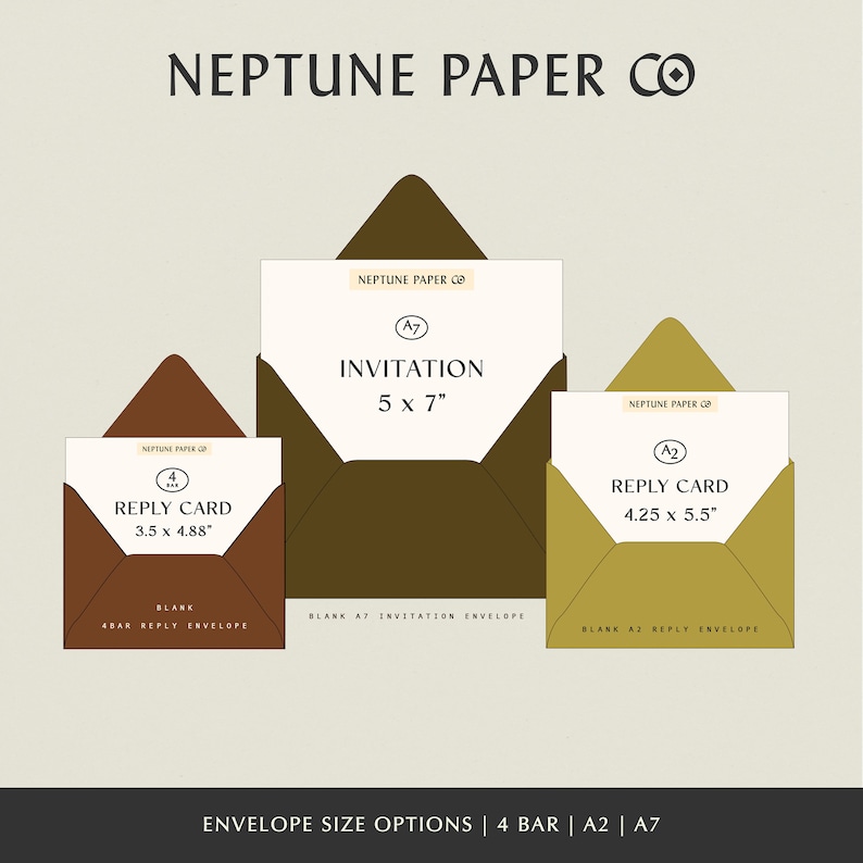 Blank Envelopes | A7 | A2 | 4bar - Etsy