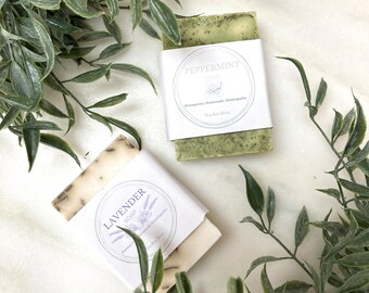 Variety Pack Organic Homegrown Mint and Lavender Goat Milk Soap