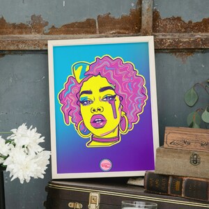 Illustration drag queen / woman. Poster and art for gay, LGBT, lesbians, trans to give as a gift or decorate. Visit our queer store.