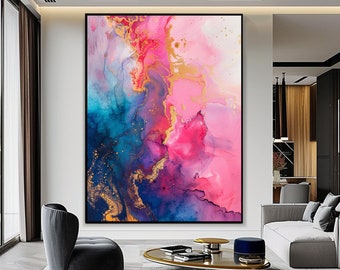 Abstract Painting, Digital Download, Large Abstract Print, Abstract Wall Art, Colorful Wall Art, Abstract Art Print, Modern Painting