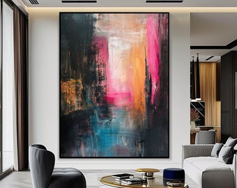 Colorful Abstract Art Print, Modern Wall Decor (Digital Download)