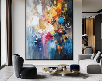 Abstract Painting, Digital Download, Large Abstract Print, Abstract Wall Art, Colorful Wall Art, Abstract Art Print, Modern Painting