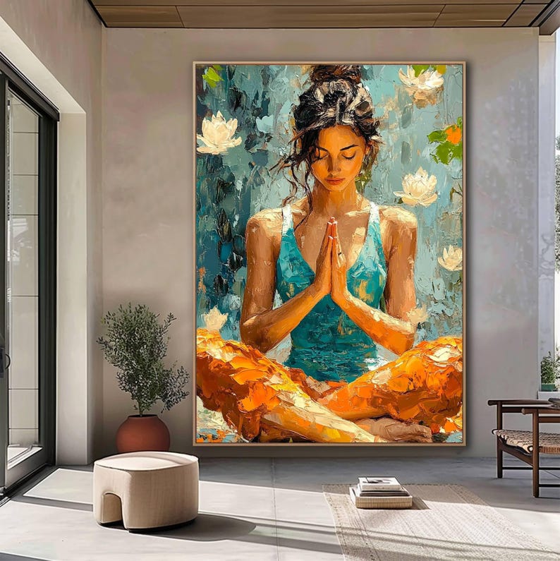 Calm and peaceful meditation print
