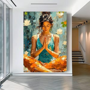 Zen-inspired digital wall art