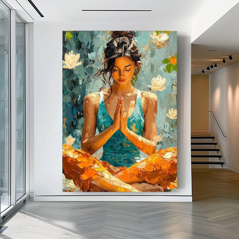 Zen-inspired digital wall art