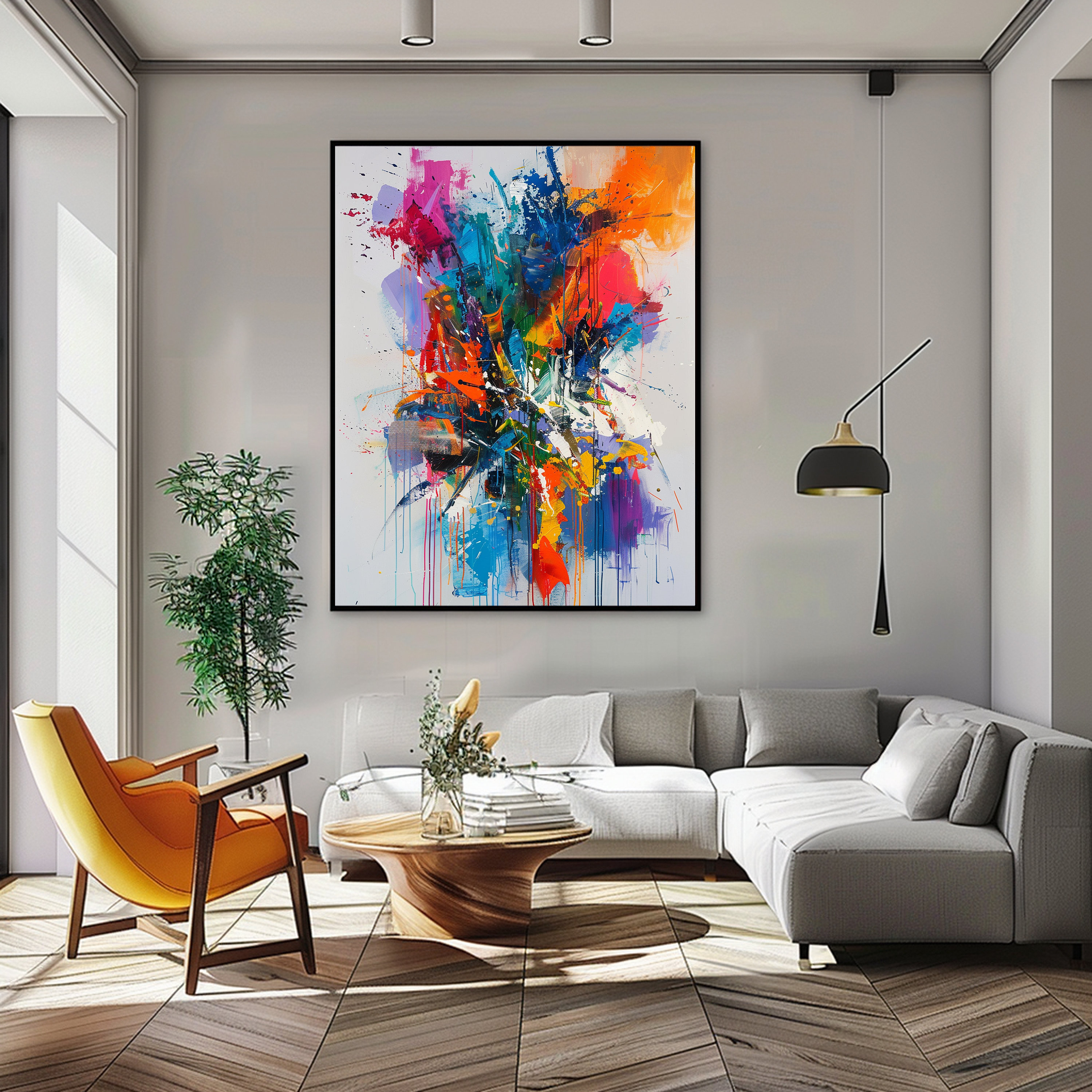 Abstract Painting, Digital Download, Large Abstract Print, Abstract ...