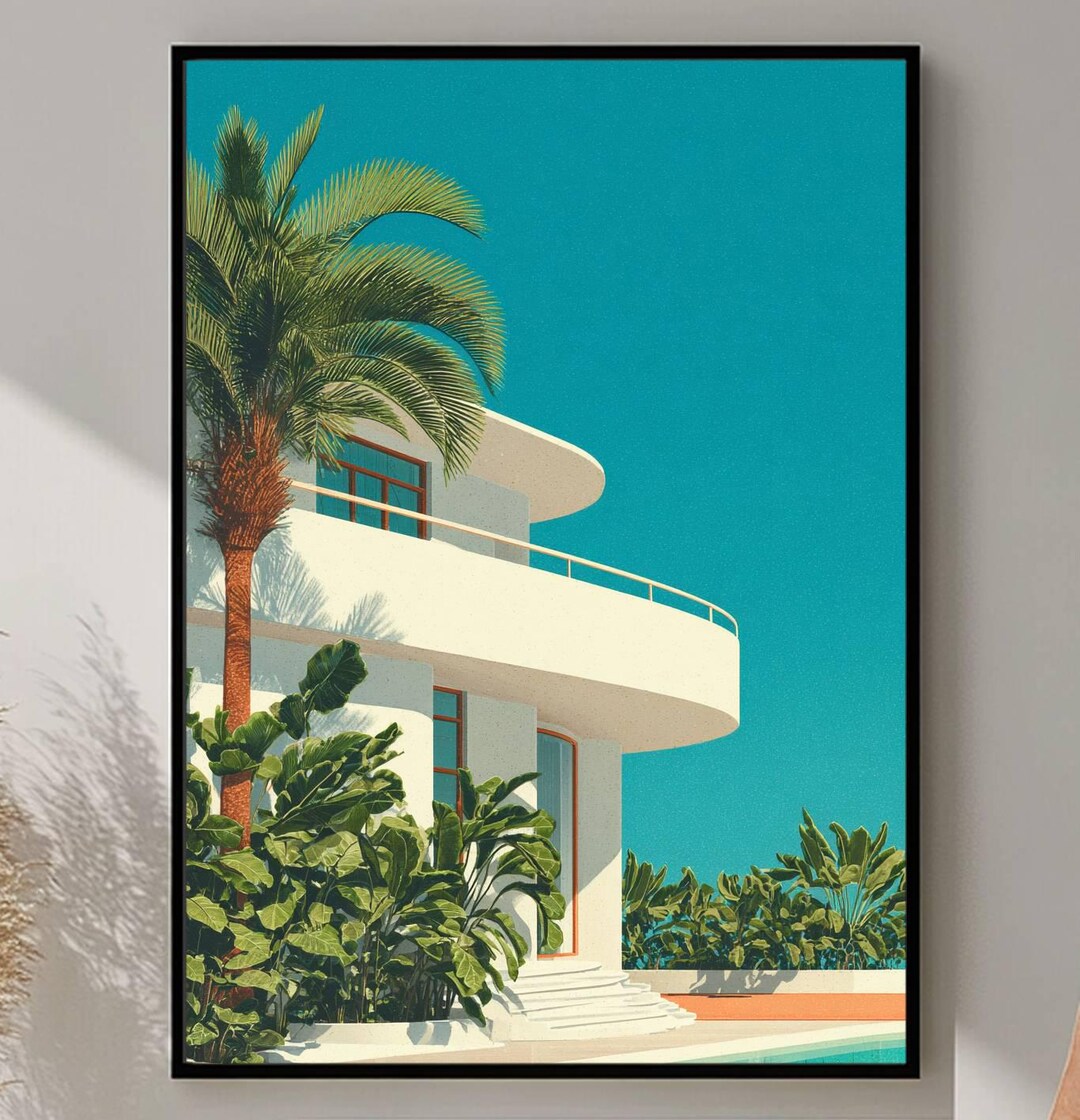 Modernist Architectural Detail Wall Art – Minimal Geometry Building ...