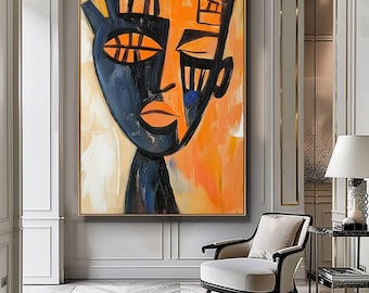 African Wall Art, African Abstract Art, Boho Ethnic Decor, Minimalist Tribal Print, Neutral Tones Artwork, Instant Download, Printable Art