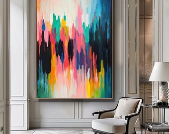 Abstract Painting, Digital Download, Large Abstract Print, Abstract Wall Art, Colorful Wall Art, Abstract Art Print, Modern Painting
