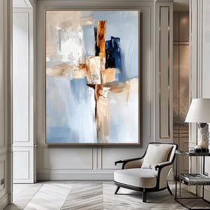 Neutral Beige Abstract Painting, Contemporary Abstract Art Print, Large Abstract Print, Soft Beige Art, Instant Download, Printable Wall Art