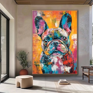 French Bulldog Prints Digital Download Dog Print French Bulldog Wall Art Abstract Dog Painting French Bulldog Home Decor Dog Wall Art