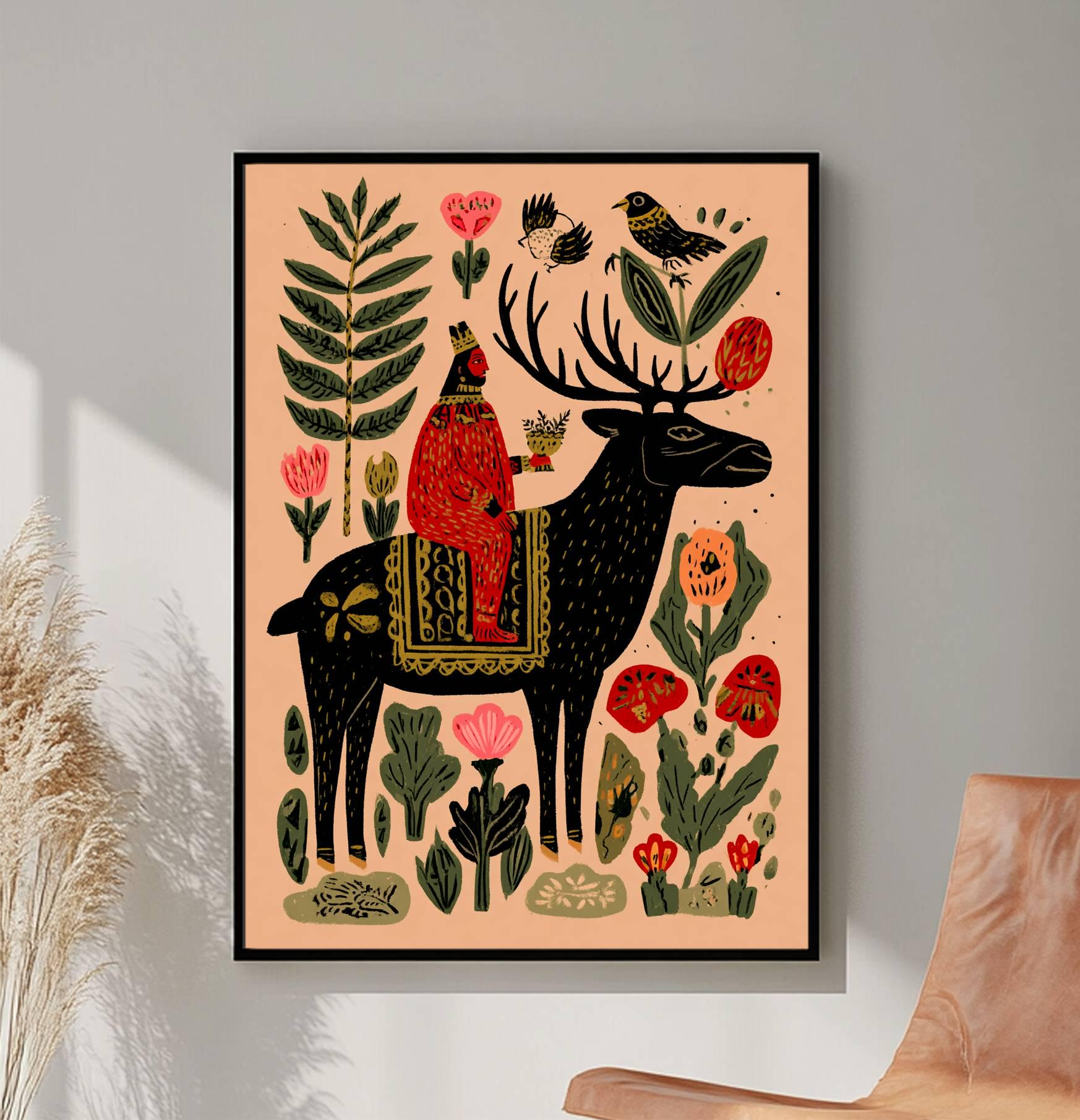 Norwegian Folk Art, Scandinavian Art, Norway Folk Art, Botanical