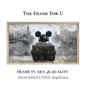 Urban TV Art for Samsung Frame – Mickey-Inspired Pop Art with Headphones – Cool Mouse Ears Digital Download